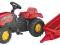 ROLLY TOYS  Traktor Z Przyczepką Pedały czerwony