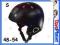 KASK na NARTY dla DZIECI regulowany S 48-54 BLACK