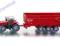 SIKU TRAKTOR MASSEY FERGUSON Z PRZYCZEPĄ 1844