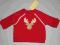 GYMBOREE BLUZA Renifer Bluzka 0-3 msc 50 56 Red