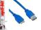 4World Kabel USB 3.0 AF- Micro BM 1.5m niebieski