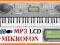 ORGANY KEYBOARD MQ-808 PRO LCD USB +MIKROFON NOWE