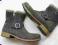 CLARKS świetne botki ocieplane 100% zamsz r.35