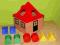 DREWNIANY DOMEK IKEA SORTER KOLOROWE KLOCKI