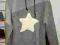 Bluza STARS z kapturem GREY*roz.146-158 uniwer.