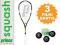 RAKIETA SQUASH PRINCE PRO BEAST POWERBITE750 +3PIŁ