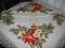 PIĘKNA SERWETA ŚWIĄTECZNY HAFT RĘCZNY Z KORONKA !!