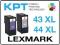 2x Tusz Lexmark 43 44 XL X6575 7550 7675 9350 9570