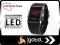 l41 ZEGAREK SPORTOWY JELLY WATCH LED RED Retro