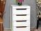 KOMODA BIAŁA SZAFKA  DO PRZEDPOKOJU ŁAZIENKI HIT