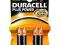 DURACELL PLUS POWER AAA 4 SZT.