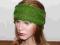 Opaska na głowę - nowa zielona kobieca OP-51