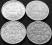 4 monety 1 MARKA 1876D, 1875C, 1905A, 1907A-CESARZ
