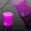 TUNELE PLUGI FIOLETOWY UV AKRYLOWY PLUG 8 mm