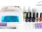 ZESTAW DO MANICURE LAKIER HYBRYDOWY LAMPA UV 36W