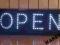 LED REKLAMA   Dwustronna  OPEN 50x20 cm GWAR.