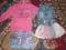 ZESTAW UBRAŃ DLA DZIEWCZYNKI 3/4 LATA 104/110