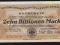 NOTGELD 10 Billionen Mark Frankfurt 11.1923