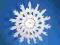 Rozeta śnieżynka śnieżynki 3D ozdoby święta 1x37cm