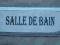 zawieszka tabliczka retro shabby -SALLE DE BAIN-