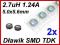 Dławik SMD 2.7uH 1.24A TDK 5x5.2x1.4mm 2szt #B070