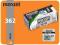 `1 bateria Maxell SR721SW Silver Oxide 362 1,55V