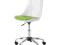 KRZESŁO OBROTOWE BIAŁE ZIELONE STYLOWE MŁODZIEŻOWE