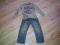 Reserved Jeansy + Bluzka  rozm.104