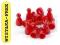 PIONKI DO GRY Z GŁÓWKĄ - CZERWONE - PAKIET 100 SZT