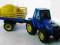 TRAKTOR ROLNICZY + PRZYCZEPA + ŚWINKA 44cm ZABAWKA