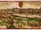 GRODNO panorama miasta MIEDZIORYT 1575r. 60x35cm.