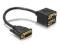 Adapter DVI/I (24+5) /DVI 29 Male/ - 2x VGA Delock