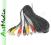 kabel AUDIO VIDEO 4RCA - 4 RCA chinch 2.4 m