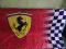 MEGA DUŻA FLAGA NA ŚCIANE FERRARI WŁOCHY ORGINAŁ