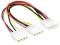 AK2 REDUKCJA 1xMOLEX M / 2x MOLEX F 4PIN 20cm F-VT