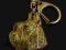 Sznaucer pozłacany brelok do kluczy Art Dog