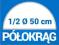 Kaseton 1 str  PÓŁOKRĄG 50 cm LED * PROMOCJA!!!!