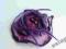 BROSZKA  filc, z filcu- fioletowe rozlewisko