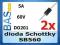 Dioda Schottky SB560 5A 60V DO201 ___ 2 sztuk