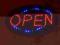 TABLICA REKLAMA SZYLD NEON OPEN REKLAMA ŚWIETLNA