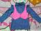 TOPOLINO bluzka nowa golfik kamizelka 104
