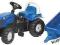 TRAKTOR NA PEDAŁY Z PRZYCZEPĄ LANDINI ROLLY TOYS