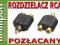 ROZDZIELACZ WT. RCA - 2X GN.RCA, POZŁACANY