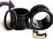 tunel tunele plug czarny stal 4mm z O-ring