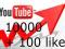 10000 YOUTUBE wyświetlenia +100 like+20 komentarzy