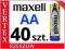 40x SZT. BATERIA ALKALICZNA 1,5V MAXELL LR6 AA R6