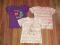 ZESTAW 3 KOSZULEK DZIEWCZĘCYCH-UŻYWANE