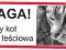 Tabliczka - UWAGA KOT I TEŚCIOWA - nowość