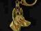 Pies Faraona pozłacany brelok do kluczy Art Dog