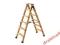Drabina drewniana profesjonalna 5+ podest podwójna